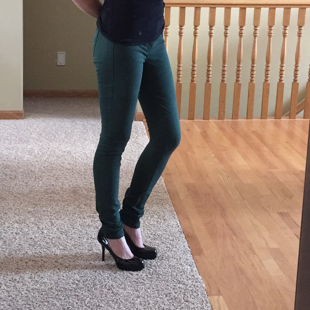 Green jeans / pants from Saks Fifth Avenue